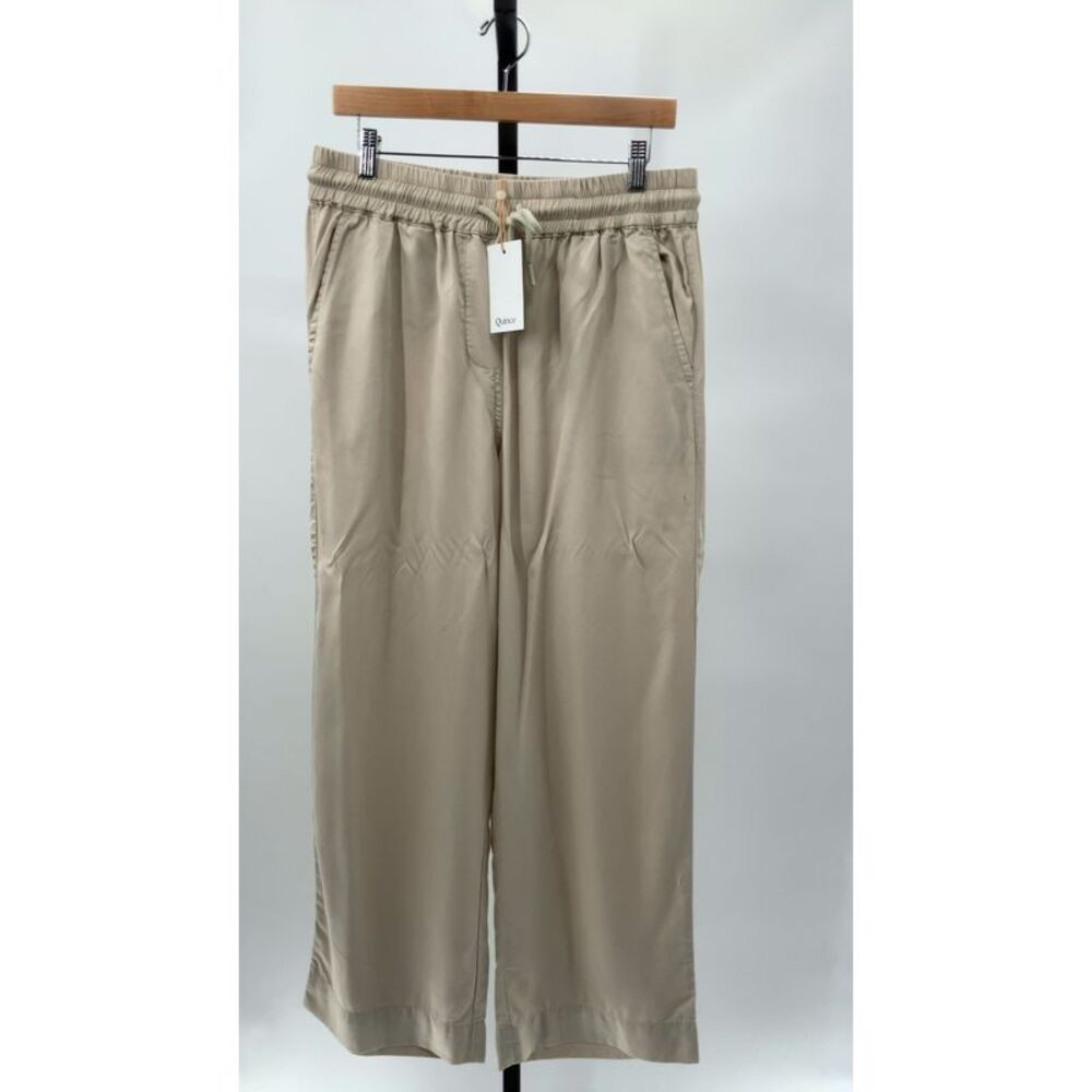 Quince Beige Wide Leg Pants